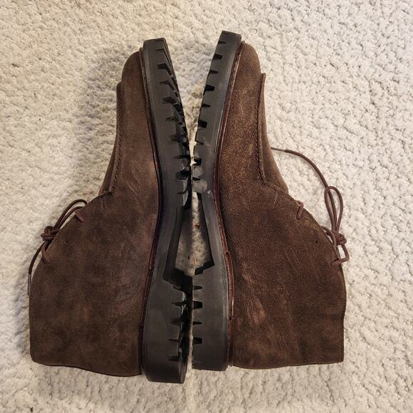 NEW ALLEN EDMONDS Graham Chukka Moc-toe Boot Brown Leather size 8.5